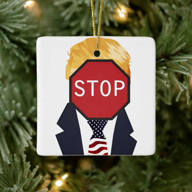 Stop Trump Ornament (Tree)