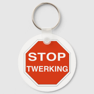 Stop Twerking Key Ring