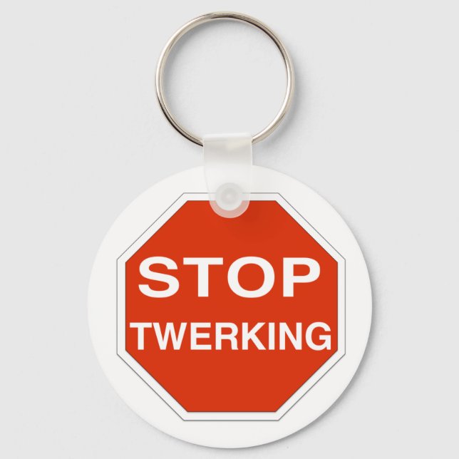 Stop Twerking Key Ring (Front)