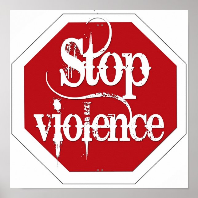 Stop Violence Poster (Front)