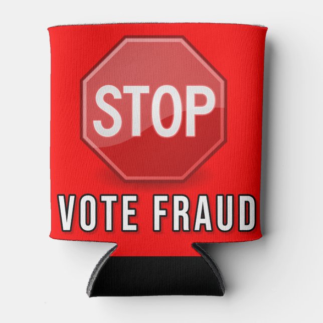 Stop Vote Fraud Can Cooler (Front)