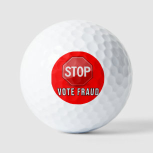 Stop Vote Fraud Golf Balls