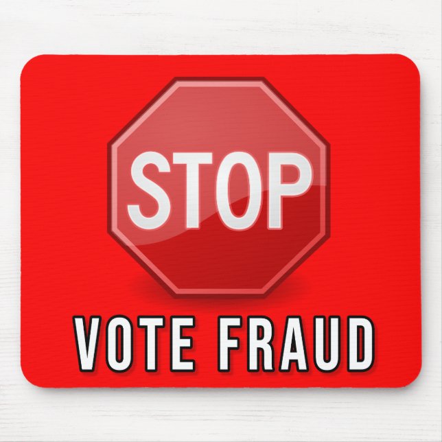 Stop Vote Fraud Mouse Pad (Front)