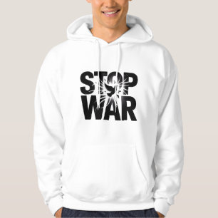 stop war, black and white, T-Shirt Hoodie