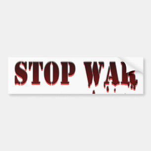 Stop War Bumper Sticker
