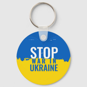 Stop War in Ukraine. Support Ukraine. Key Ring