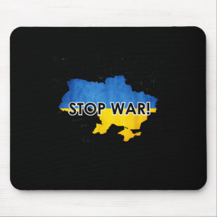 Stop War In Ukraine _ Support Ukrainians _ No War  Mouse Pad