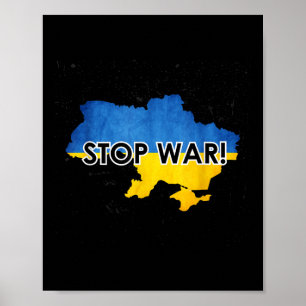 Stop War In Ukraine _ Support Ukrainians _ No War  Poster