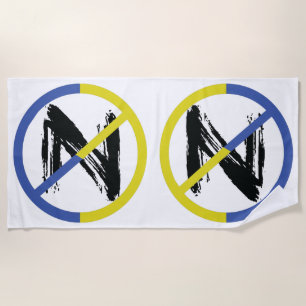 Stop war in Ukraine Throw Pillow Beach Towel