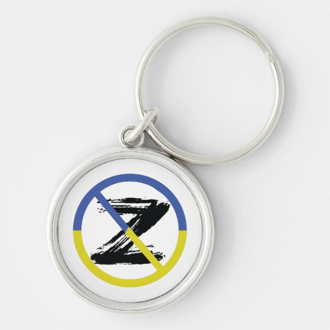 Stop war in Ukraine Throw Pillow Key Ring (Front)