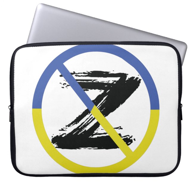 Stop war in Ukraine Throw Pillow Laptop Sleeve (Front)
