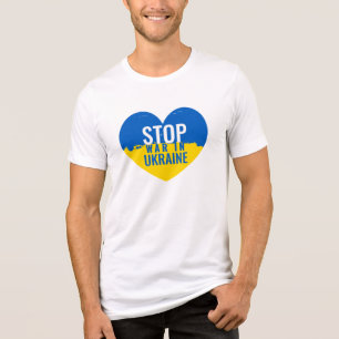 Stop war in Ukraine. Tri-Blend Shirt