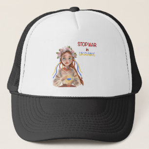 stop war in Ukraine Trucker Hat