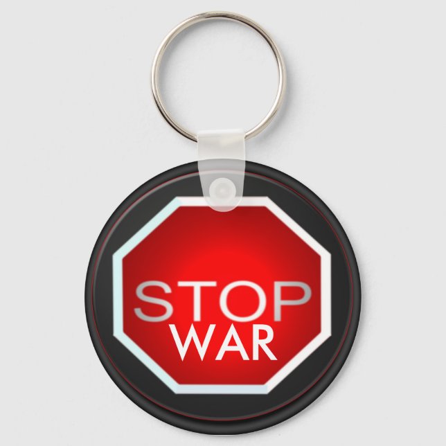 Stop War Key Ring (Front)