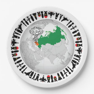 Stop War. Make a Peaceful World for my Baby Paper Plate