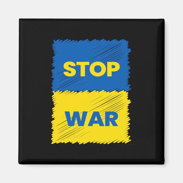 Stop War - Save Ukraine - Stop The War In Ukraine  Magnet (Front)