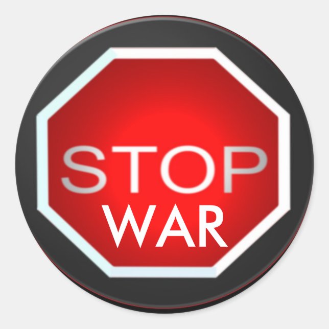 Stop War Sticker (Front)