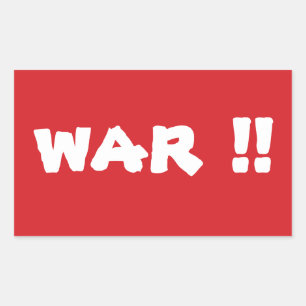 STOP War Stop Sign Sticker