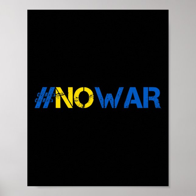 Stop War Support Ukraine Shirt #nowar Stand With U Poster (Front)