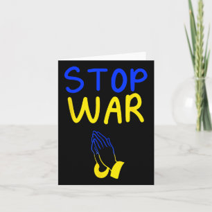 Stop War Ukraine Help  Card