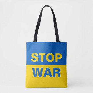 Stop War Ukraine Ukrainian Tote Bag
