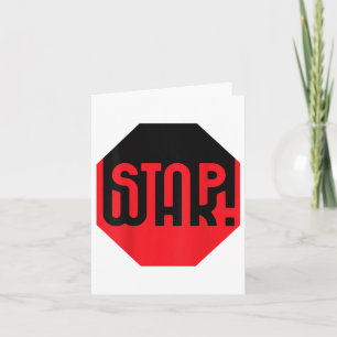 Stop War! Unique Anti-war Design To Stop War Now Card