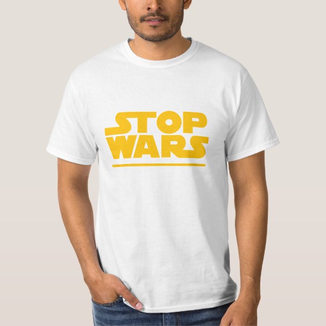 Stop Wars Parody Logo T-Shirt (Front)