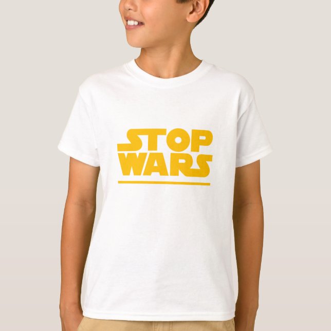 Stop Wars Parody Logo T-Shirt (Front)
