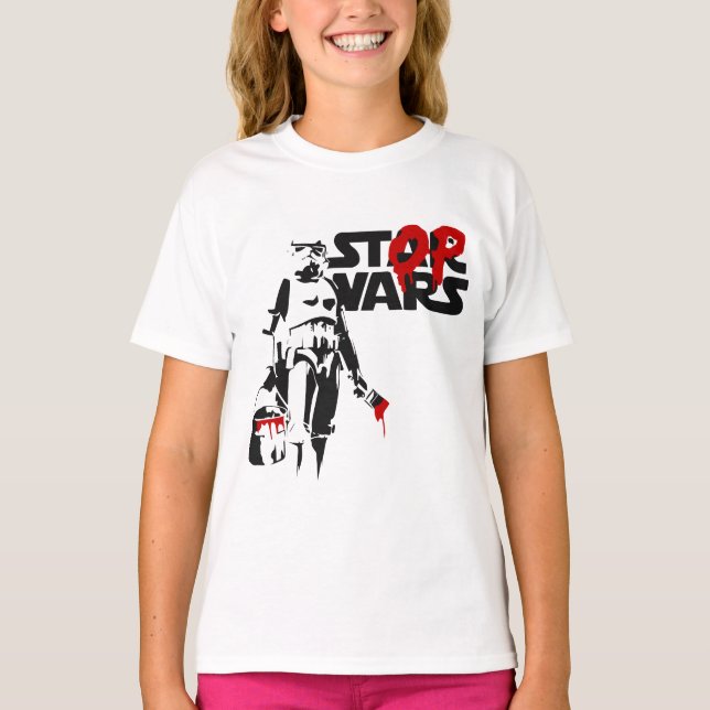 Stop Wars Parody Logo T-Shirt (Front)