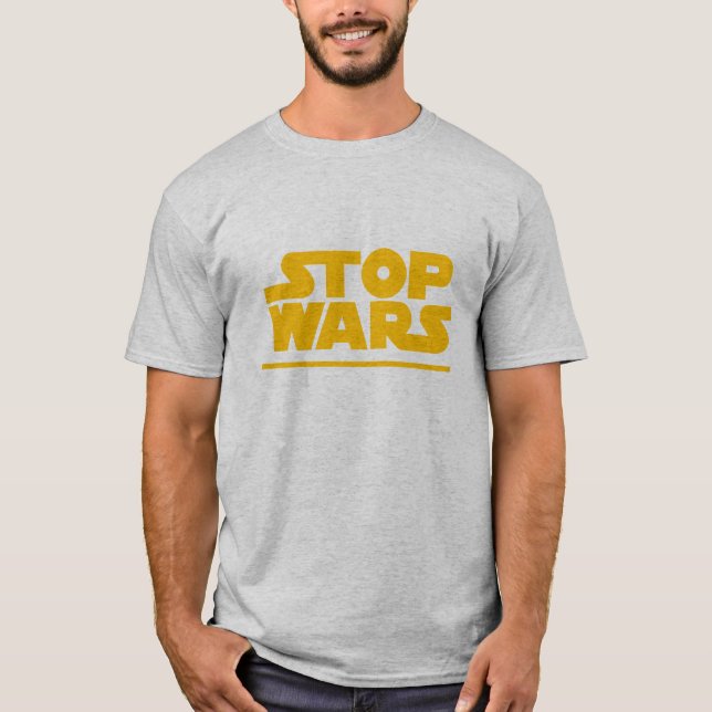 Stop Wars Parody Logo T-Shirt (Front)
