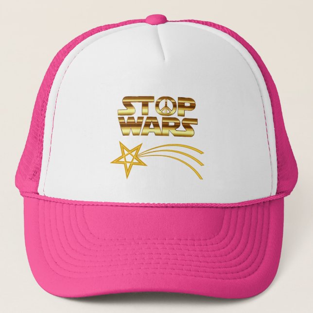 Stop WATER TRUCKER'S GORRA Trucker Hat (Front)
