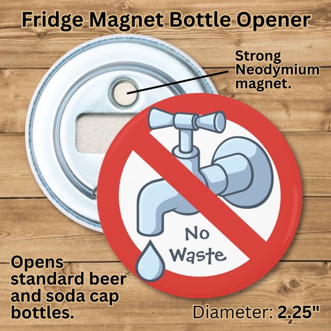 Stop Water Waste Bottle Opener (Creator Uploaded)