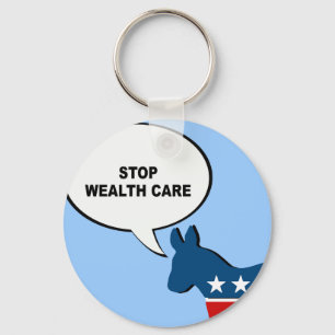 STOP WEALTH CARE KEY RING