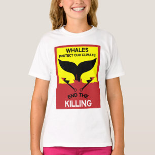 Stop Whale Hunting Ban Whaling Marine Protection T-Shirt