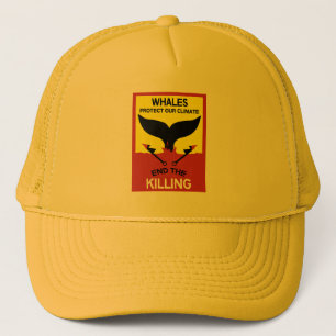 Stop Whale Hunting   Ban Whaling Marine Protection Trucker Hat