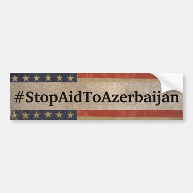 #StopAidToAzerbaijan Bumper Sticker (Front)