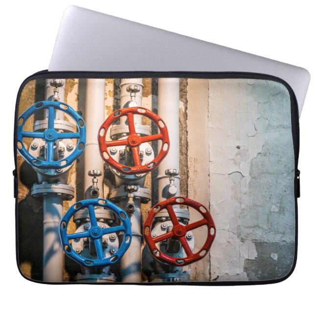 Stopcock in the Schiffbau, Zurich Laptop Sleeve (Front)