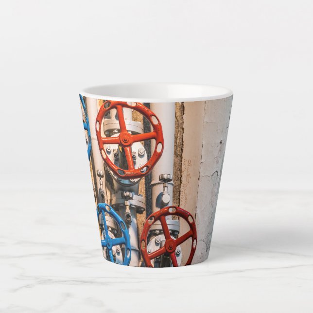 Stopcock in the Schiffbau, Zurich Latte Mug (Front)