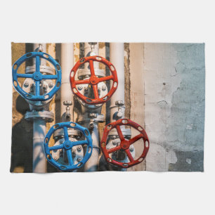 Stopcock in the Schiffbau, Zurich Tea Towel