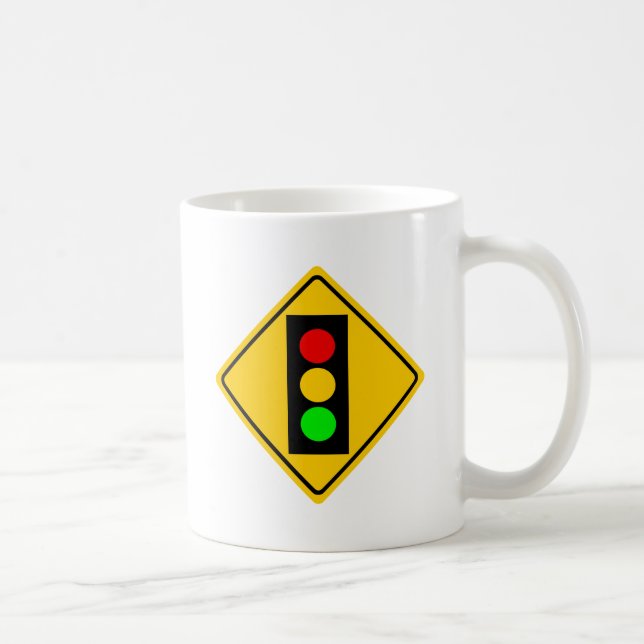 Stoplight Ahead Coffee Mug (Right)
