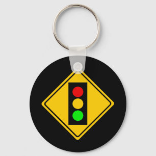 Stoplight Ahead Key Ring