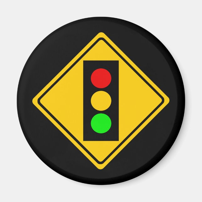 Stoplight Ahead Magnet (Front)