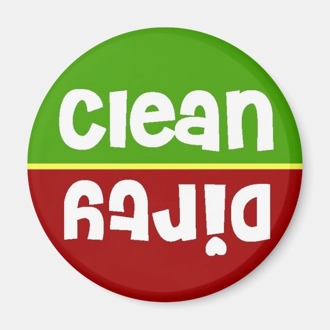 Stoplight Clean Dirty Dishwasher Magnet (Front)