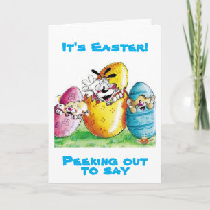 STOPPED BY TO SAY ***HAPPY 1st EASTER*** TO YOU Holiday Card