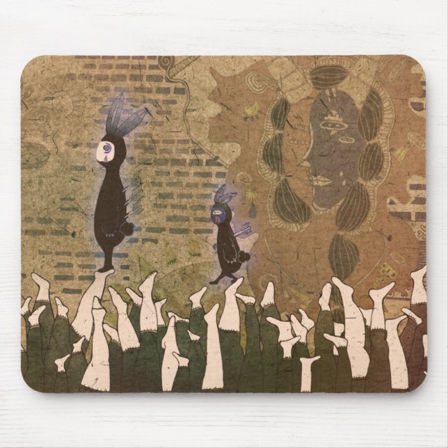 Stopping the footsteps 2012 mouse pad (Front)
