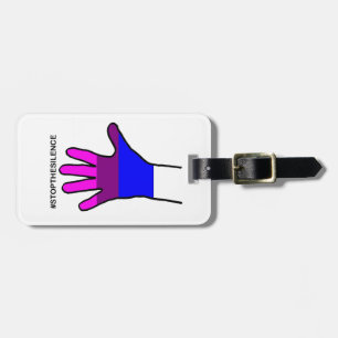 stopthesilence bi luggage tag