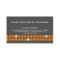 Storage Business Card Box Grey Orange