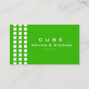 Storage Business Card Box White Green