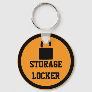 Storage Locker Orange Key Ring