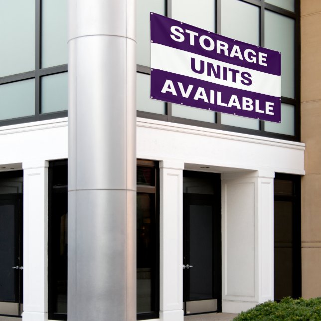 Storage Units Available  Banner (Outside Building)